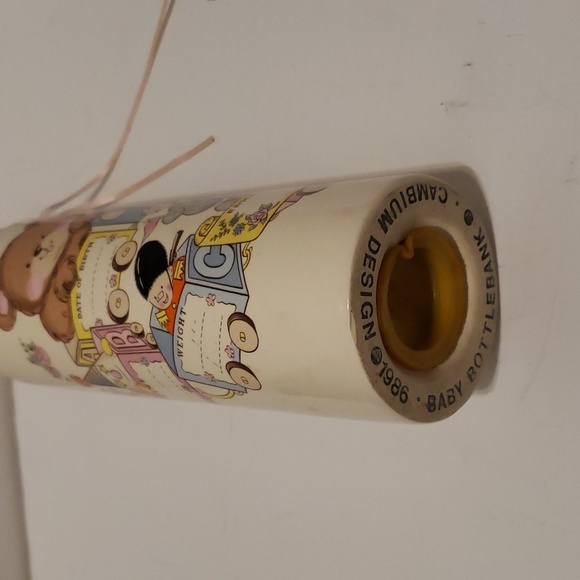 Cambium Design Pink Top Baby Bottle Bank 1986 - Picture 4 of 8